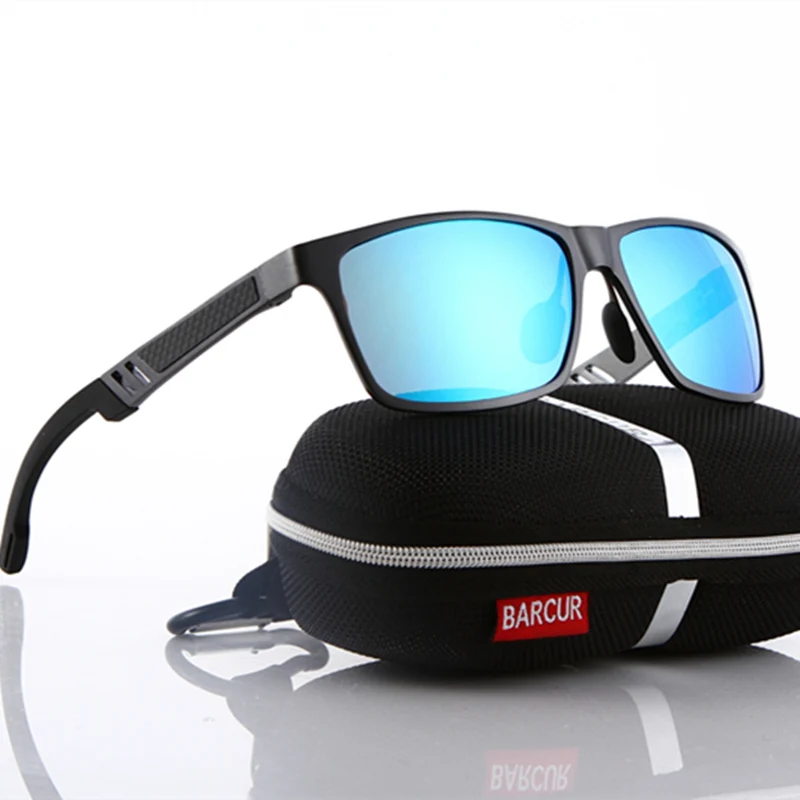 BARCUR High Quality Designer Polarized Sunglasses Men