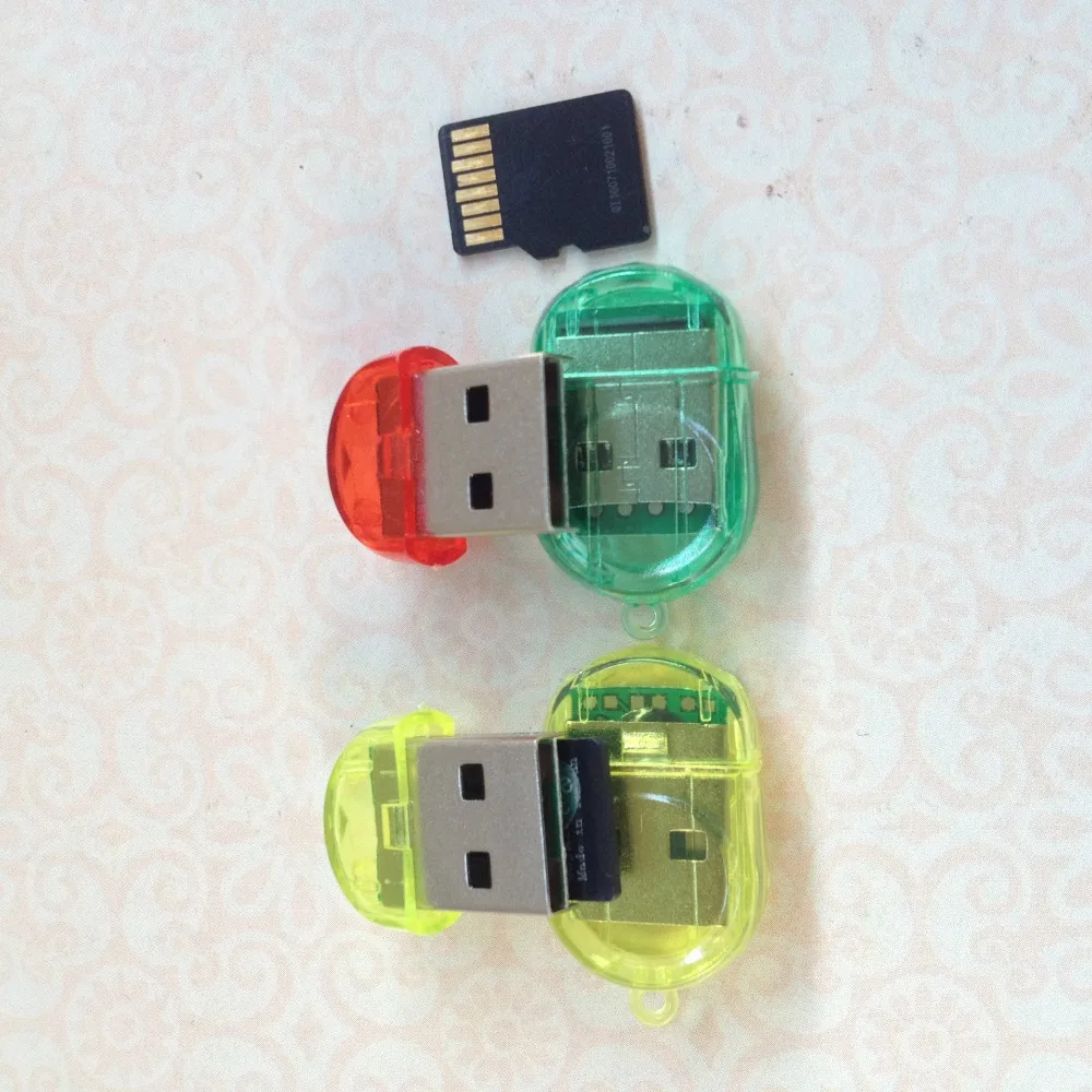 MINI USB 2.0 TF Nano Micro SD SDHC SDXC Memory Card Reader Writer USB Flash Drive Memory Card Readers Random Color
MINI USB 2.0 TF Nano Micro SD SDHC SDXC Memory Card Reader Writer USB Flash Drive Memory Card Readers Random Color