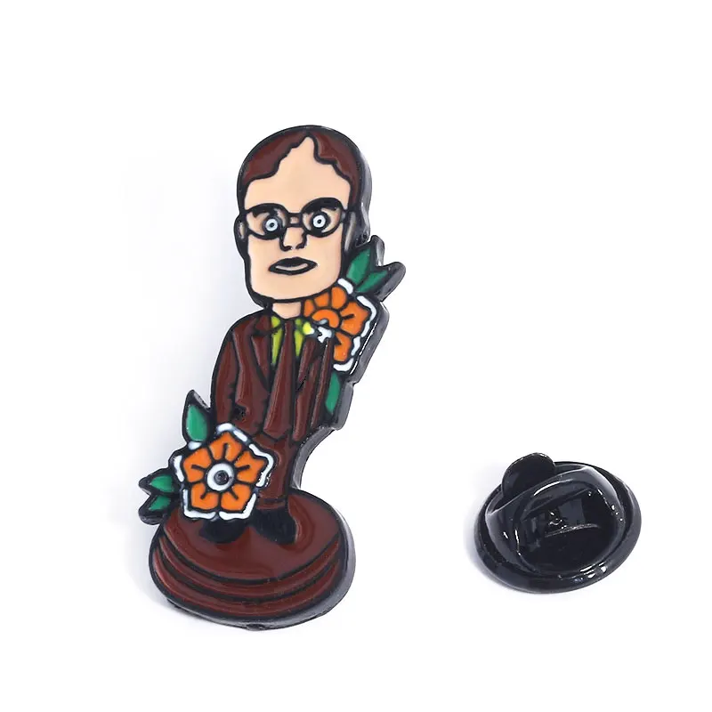 The Office Badge Brooch Dwight Schrute Mask Enamel Pins Brooches for Women Men Kids Souvenir Jewelry
The Office Badge Brooch Dwight Schrute Mask Enamel Pins Brooches for Women Men Kids Souvenir Jewelry