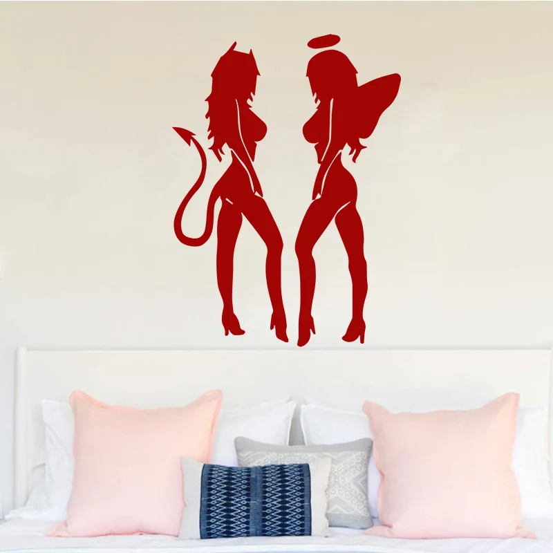 Sexy Angel Devil Girls Room Decor Wall Stickers Removable Self Adhesive Wallpaper Creative DIY Bedroom Wall Stickers
Sexy Angel Devil Girls Room Decor Wall Stickers Removable Self Adhesive Wallpaper Creative DIY Bedroom Wall Stickers