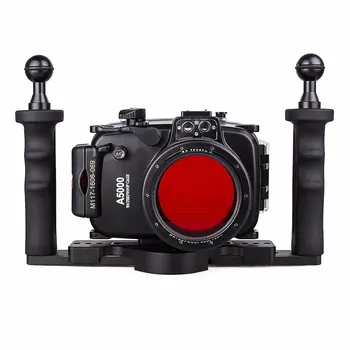 40m 130ft Waterproof Underwater Diving Camera Case For Sony A5000 16-50mm + Two Hands Aluminium Tray + 67mm Red Filter
40m 130ft Waterproof Underwater Diving Camera Case For Sony A5000 16-50mm + Two Hands Aluminium Tray + 67mm Red Filter