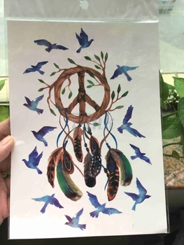 Waterproof Temporary Tattoo Sticker big size Branch Dreamcatcher blue Bird tattoo Water Transfer Fake Tatoo For Man Women
Waterproof Temporary Tattoo Sticker big size Branch Dreamcatcher blue Bird tattoo Water Transfer Fake Tatoo For Man Women