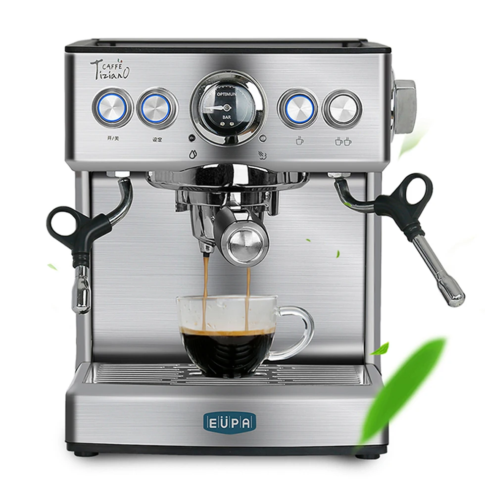 Commercial Coffee Machine Semi-automatic Electric Espresso Coffee Maker 19Bar Pump Pressure Steam Type Milk foam Double Cup Horn
Commercial Coffee Machine Semi-automatic Electric Espresso Coffee Maker 19Bar Pump Pressure Steam Type Milk foam Double Cup Horn