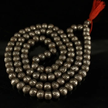 Chinese Antique Tibet Temple Meteorite Carved Six Syllable Mantra 108 Beads Hand String Necklace
Chinese Antique Tibet Temple Meteorite Carved Six Syllable Mantra 108 Beads Hand String Necklace