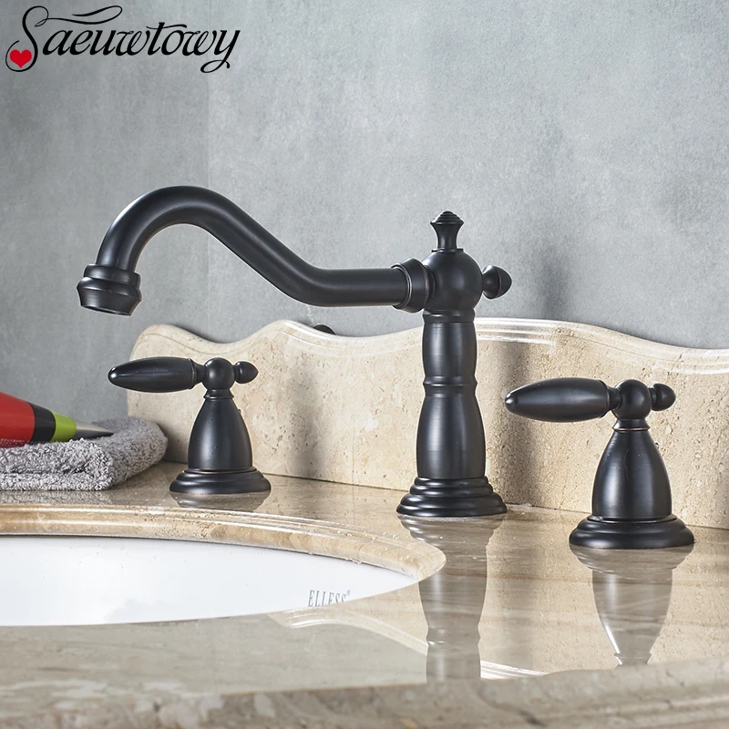 ORB Hot and Cold faucet Split Retro ORB Faucet Three-Hole Wash Basin Faucet Bathtub Mix Tab
ORB Hot and Cold faucet Split Retro ORB Faucet Three-Hole Wash Basin Faucet Bathtub Mix Tab