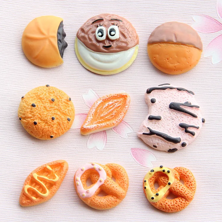 10Pcs Artificial Fake Food Flat Back Resin Cabochon Kawaii Simulation Bread Flatback Cabochons for Phone Decor Scrapbooking DIY
10Pcs Artificial Fake Food Flat Back Resin Cabochon Kawaii Simulation Bread Flatback Cabochons for Phone Decor Scrapbooking DIY