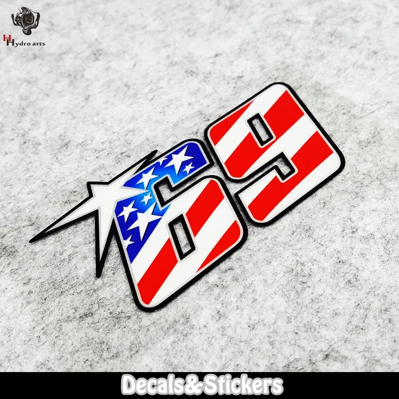 NO.LN284 US Flag Pattern NO.69 MOTO GP Reflective Car Sticker Decals Racing Motorcycle Windshield Bike Tank cup
NO.LN284 US Flag Pattern NO.69 MOTO GP Reflective Car Sticker Decals Racing Motorcycle Windshield Bike Tank cup