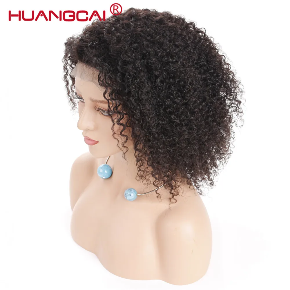 Искусственные монгольские афро кудрявые парики из человеческих волос на сетке