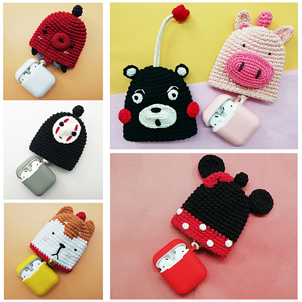 Virwir for Apple Airpods Handmade Knitting Cartoon Knitted Case Protective Cover for air pods Earphone cases Accessories
Virwir for Apple Airpods Handmade Knitting Cartoon Knitted Case Protective Cover for air pods Earphone cases Accessories