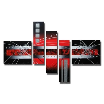Chinese Wall Art 5 Peices Abstract Red Line Oil Painting Living Room Wall Decor Modern Canvas Art Pictures No Framed
Chinese Wall Art 5 Peices Abstract Red Line Oil Painting Living Room Wall Decor Modern Canvas Art Pictures No Framed