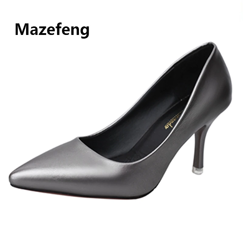 Mazefeng 2019 New Summer Women High-heeled Shoes Office&Career Women Classic Pumps Pointed Toe Slip-On Female Pumps Thin Heel
Mazefeng 2019 New Summer Women High-heeled Shoes Office&Career Women Classic Pumps Pointed Toe Slip-On Female Pumps Thin Heel