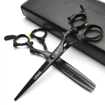 Professional hairdresser scissors Japan 440c black hair scissors 6 inch hairdressing scissors cutting scissors
Professional hairdresser scissors Japan 440c black hair scissors 6 inch hairdressing scissors cutting scissors