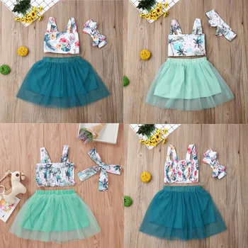 Baby Girl Clothes Newborn Sets Toddler Outfit Floral Crop Vest Tulle Tutu Skirt Headband 3Piece kit Dropshipping roupa infantil
Baby Girl Clothes Newborn Sets Toddler Outfit Floral Crop Vest Tulle Tutu Skirt Headband 3Piece kit Dropshipping roupa infantil