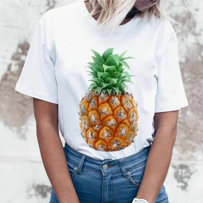 New Funny 3D PINEAPPLE Print t shirt women Summer Clothing Short Sleeve Feminism Tee animal t shirt female 
New Funny 3D PINEAPPLE Print t shirt women Summer Clothing Short Sleeve Feminism Tee animal t shirt female