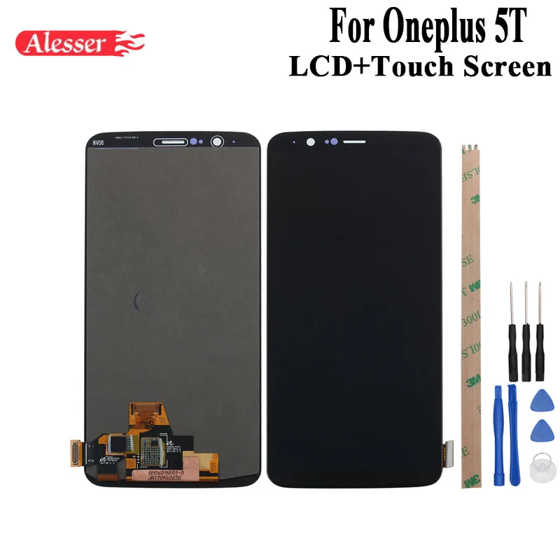 Alesser For Oneplus 5T A5010 LCD Display and Touch Screen Assembly Repair Parts With Tools And Adhesive For Oneplus 5T Phone
Alesser For Oneplus 5T A5010 LCD Display and Touch Screen Assembly Repair Parts With Tools And Adhesive For Oneplus 5T Phone