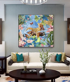 Modern Leopard With Flowers Canvas Painting Poster Print Decor Wall Art Pictures For Living Room Bedroom Aisle Dinning Room Cafe
Modern Leopard With Flowers Canvas Painting Poster Print Decor Wall Art Pictures For Living Room Bedroom Aisle Dinning Room Cafe