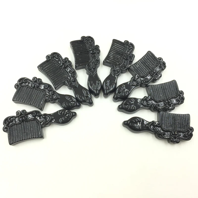 20Pcs Black Resin Comb Dome Seals Cameos Embellishments Scrapbook Crafts Findings 41x18mm
20Pcs Black Resin Comb Dome Seals Cameos Embellishments Scrapbook Crafts Findings 41x18mm