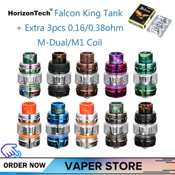 Original HorizonTech Falcon King Tank Bulb Vape Tank 6ml Capacity Atomizer Add 3pcs M1+ / M-Dual Coils Core Head E-Cigarette
Original HorizonTech Falcon King Tank Bulb Vape Tank 6ml Capacity Atomizer Add 3pcs M1+ / M-Dual Coils Core Head E-Cigarette