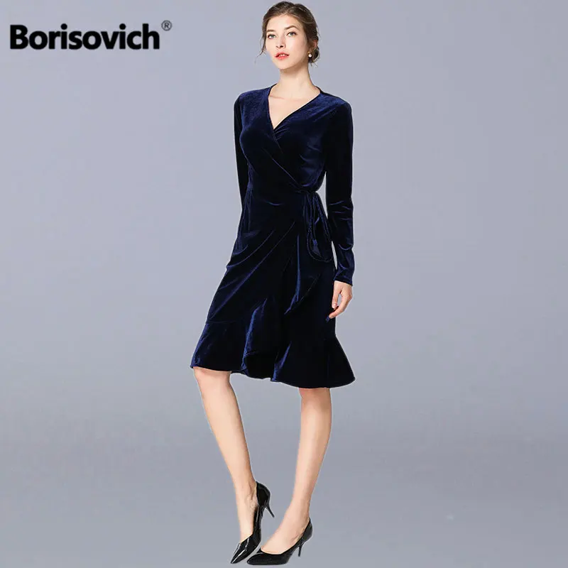 Borisovich Ladies Elegant Party Dress New Brand 2019 Spring Fashion V-neck Knee-length Ruffles Women Casual Mermaid Dresses N509
Borisovich Ladies Elegant Party Dress New Brand 2019 Spring Fashion V-neck Knee-length Ruffles Women Casual Mermaid Dresses N509
