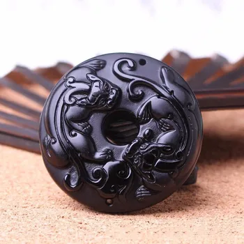 New Fashion Natural Black Obsidian Carved PiXiu Brave troops Lucky Pendant Free beads Necklace Fine stone Crystal Jewelry.
New Fashion Natural Black Obsidian Carved PiXiu Brave troops Lucky Pendant Free beads Necklace Fine stone Crystal Jewelry.
