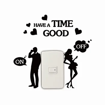 KG-73 Creative Cartoon Couple Silhouette Vinyl Switch Sticker for Wedding Room Bedroom Wallpaper
KG-73 Creative Cartoon Couple Silhouette Vinyl Switch Sticker for Wedding Room Bedroom Wallpaper