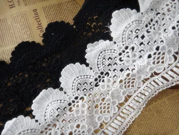 5 yard 12.8cm 5.03" wide black/ivory cotton fabric embroidery tapes lace trim ribbon 77g8h free ship
5 yard 12.8cm 5.03" wide black/ivory cotton fabric embroidery tapes lace trim ribbon 77g8h free ship