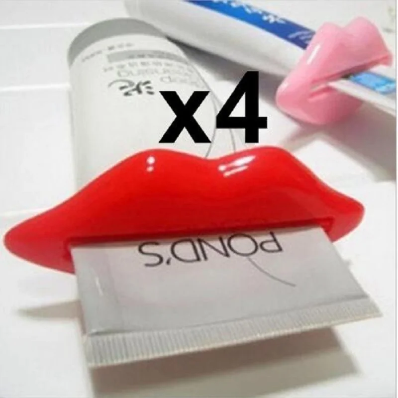 4Pcs Top Sale Sexy Hot Lip Kiss Bathroom Tube Dispenser Toothpaste Cream Squeezer Home Tube Rolling Holder Squeezer F148
4Pcs Top Sale Sexy Hot Lip Kiss Bathroom Tube Dispenser Toothpaste Cream Squeezer Home Tube Rolling Holder Squeezer F148