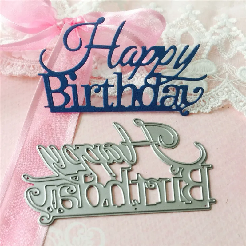 DIY happy Birthday Metal cutting die Stamps and scrapbooking album Embossing Paper Cards album tool Die scrapbooking Stencil
DIY happy Birthday Metal cutting die Stamps and scrapbooking album Embossing Paper Cards album tool Die scrapbooking Stencil