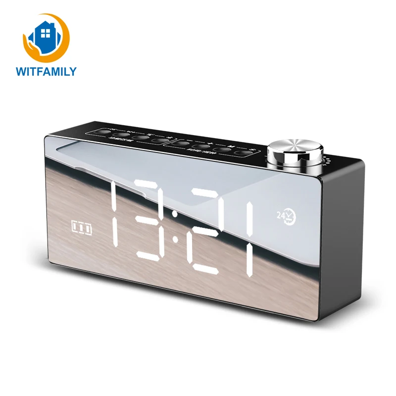 Multifunction LED Mirror HD Function FM Display Snooze Radio Bluetooth 4.2 Smart Desktop Alarm Clock Dual-horn Stereo Subwoofer
Multifunction LED Mirror HD Function FM Display Snooze Radio Bluetooth 4.2 Smart Desktop Alarm Clock Dual-horn Stereo Subwoofer