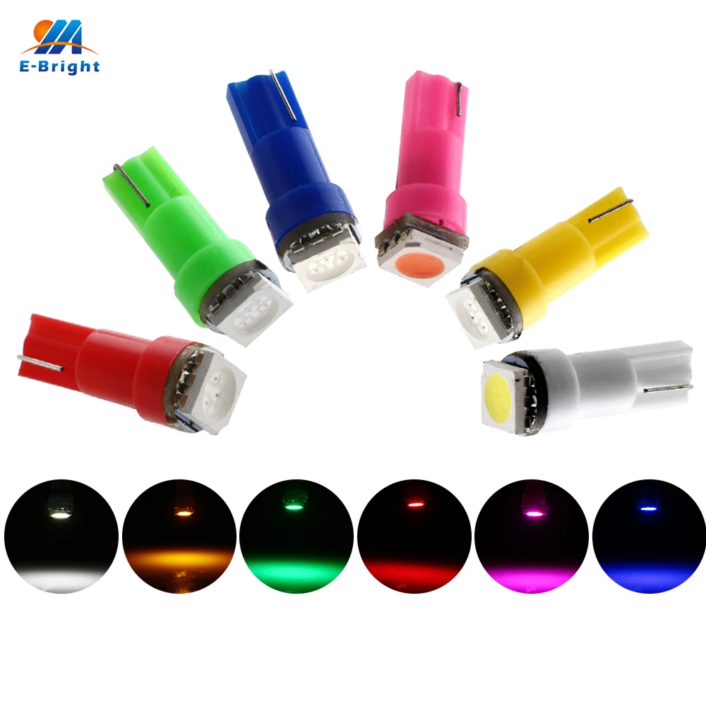 YM E-Bright 100PCS T5 5050 1 SMD 1 LED Bulbs with Wedge Base for Dashboards(Gauge bulbs) Instrument Lamps White Amber Blue Red
YM E-Bright 100PCS T5 5050 1 SMD 1 LED Bulbs with Wedge Base for Dashboards(Gauge bulbs) Instrument Lamps White Amber Blue Red