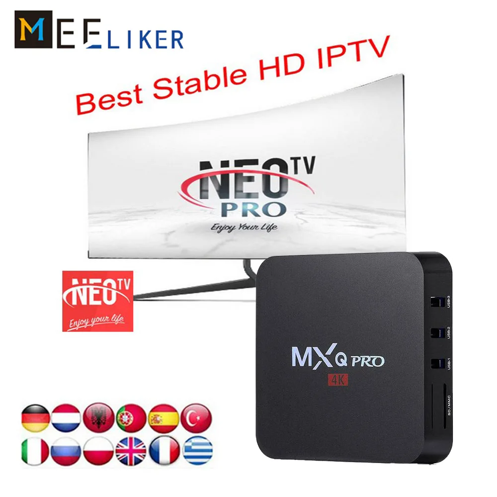 No monthly fee 1year NEOTV iptv subscription for Indian/Islamic/Arabic Live TV Channels iptv Android MXQ pro smart Set Top box
No monthly fee 1year NEOTV iptv subscription for Indian/Islamic/Arabic Live TV Channels iptv Android MXQ pro smart Set Top box