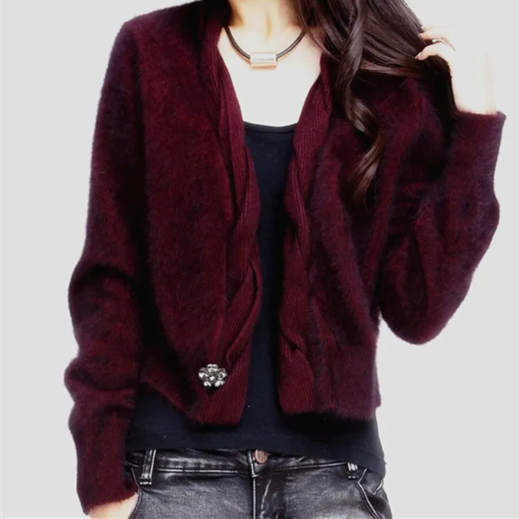 Hot sale 2018 Fashion Women V-neck 100% Mink Cashmere Knitted Cardigan Womens Sweater Jacket Women coat winter 3 Colors
Hot sale 2018 Fashion Women V-neck 100% Mink Cashmere Knitted Cardigan Womens Sweater Jacket Women coat winter 3 Colors