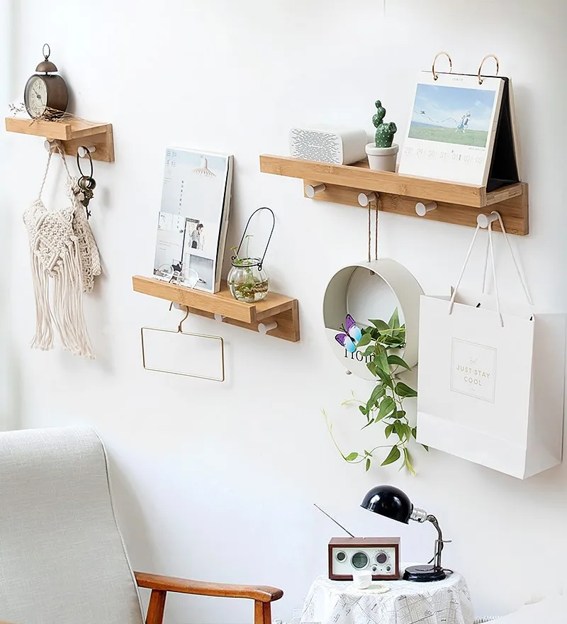 Multifunction Partition Shelf Wall Hanging Solid Wood Hook Shelf Set-top Wall Shelves Coat Hooks Home Decoration Organization
Multifunction Partition Shelf Wall Hanging Solid Wood Hook Shelf Set-top Wall Shelves Coat Hooks Home Decoration Organization