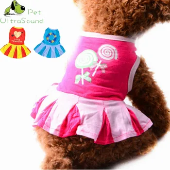 Pet Dog Cat Spring Summer Super Cute Dresses 100% Cotton Material Cheerleading Skirt Lollipop Print Red Pink Blue Size XS-L
Pet Dog Cat Spring Summer Super Cute Dresses 100% Cotton Material Cheerleading Skirt Lollipop Print Red Pink Blue Size XS-L