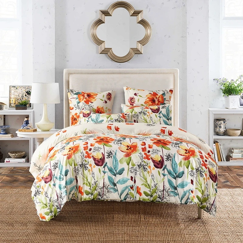 Pastoral Style Duvet Cover Sets 2-3pcs Polyester Bedding Sets Single Double Bed US Twin Queen King Size XF493
Pastoral Style Duvet Cover Sets 2-3pcs Polyester Bedding Sets Single Double Bed US Twin Queen King Size XF493