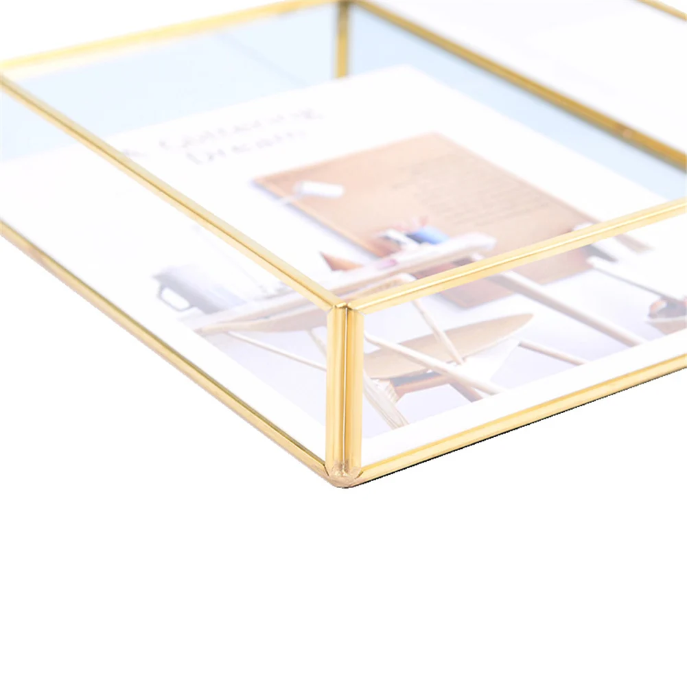 Nordic Retro Storage Tray Gold Rectangle Glass Makeup Organizer Tray Dessert Plate Jewelry Display Home Kitchen Decor
Nordic Retro Storage Tray Gold Rectangle Glass Makeup Organizer Tray Dessert Plate Jewelry Display Home Kitchen Decor