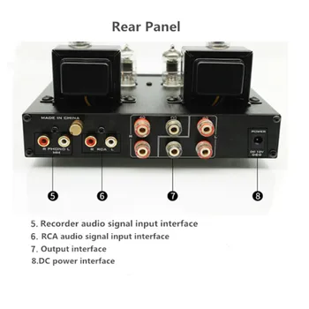 MINI HIFI Audio Amplifier Single-ended Electron Tube LP Desktop Amplifier MCU Control AUX/PHONO Input 
MINI HIFI Audio Amplifier Single-ended Electron Tube LP Desktop Amplifier MCU Control AUX/PHONO Input