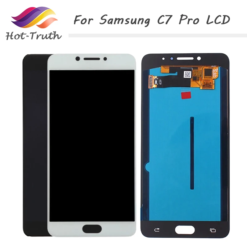 

5.7" Original Super AMOLED Replacement Parts For Samsung Galaxy C7 Pro C7010 LCD Display Touch Screen Digitizer Assembly