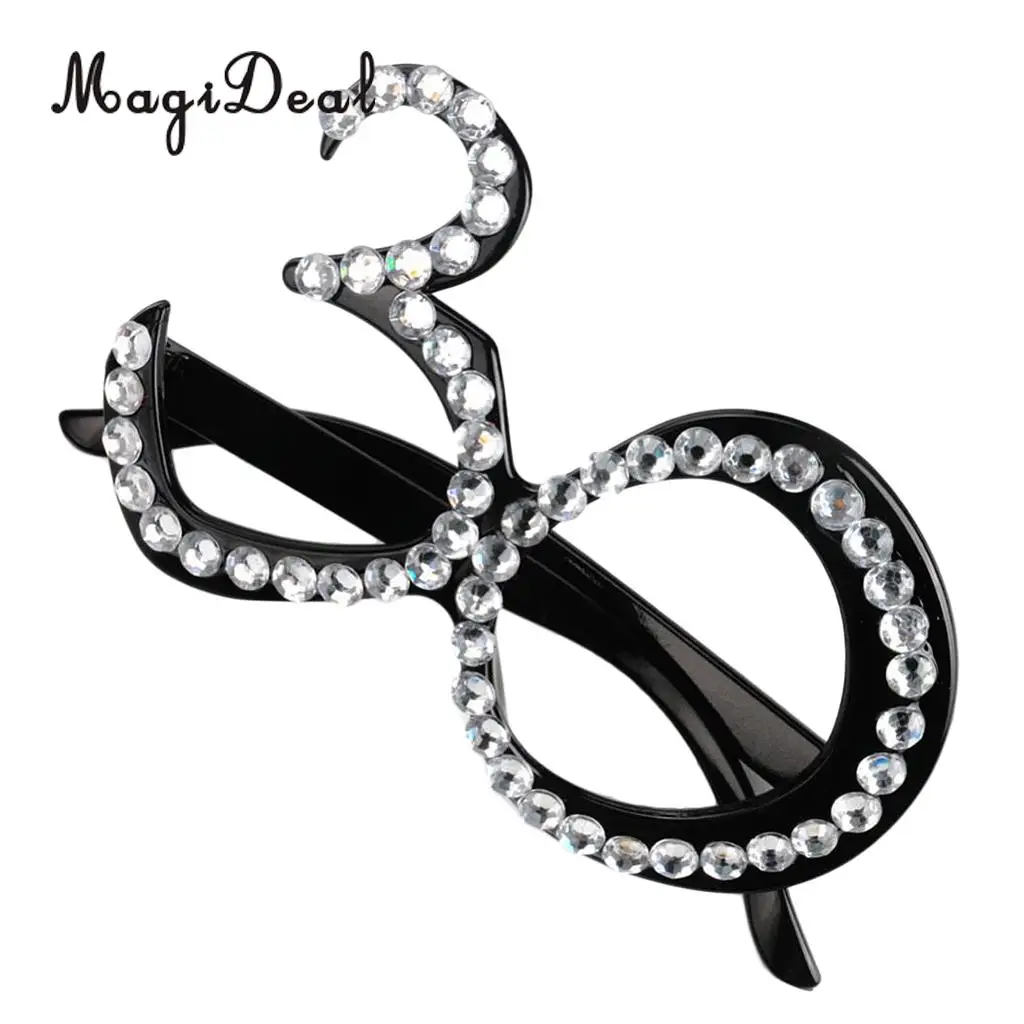 Glitter Crystal Black Frame Birthday Eye Glasses Anniversary Wedding Party Fancy Dress 30/40/50/60th
Glitter Crystal Black Frame Birthday Eye Glasses Anniversary Wedding Party Fancy Dress 30/40/50/60th
