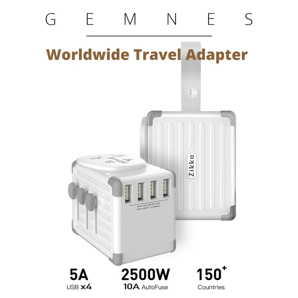 Travel Smart Adapter International Universal Multi Socket Power Adapter 25W 4 Port USB Worldwide Charger EU US UK AU Plug ES400
Travel Smart Adapter International Universal Multi Socket Power Adapter 25W 4 Port USB Worldwide Charger EU US UK AU Plug ES400