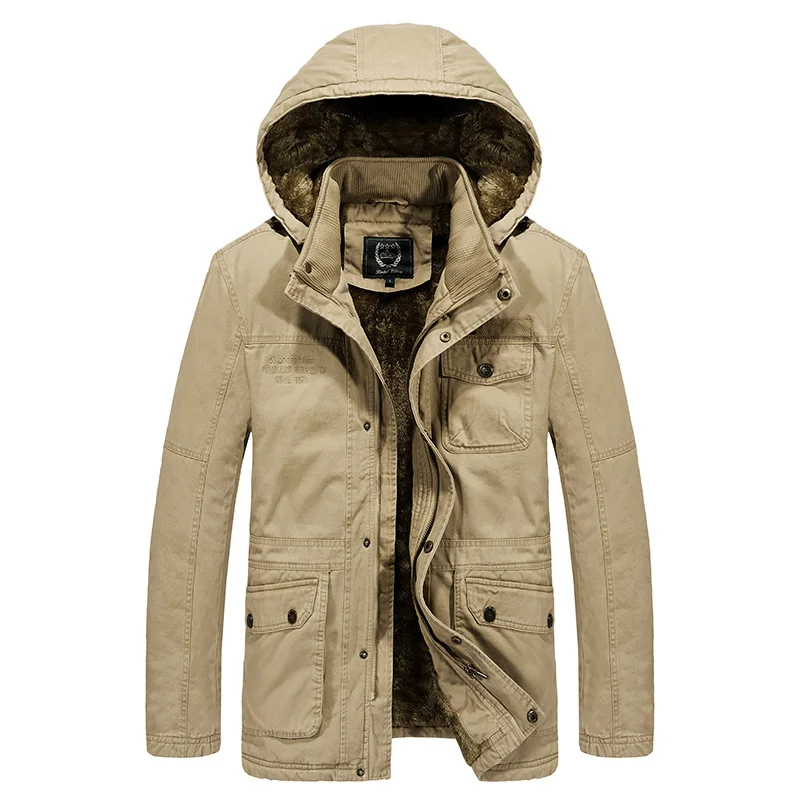 Мужская флисовая куртка зимняя большого размера с хлопковой подкладкой 6XL для