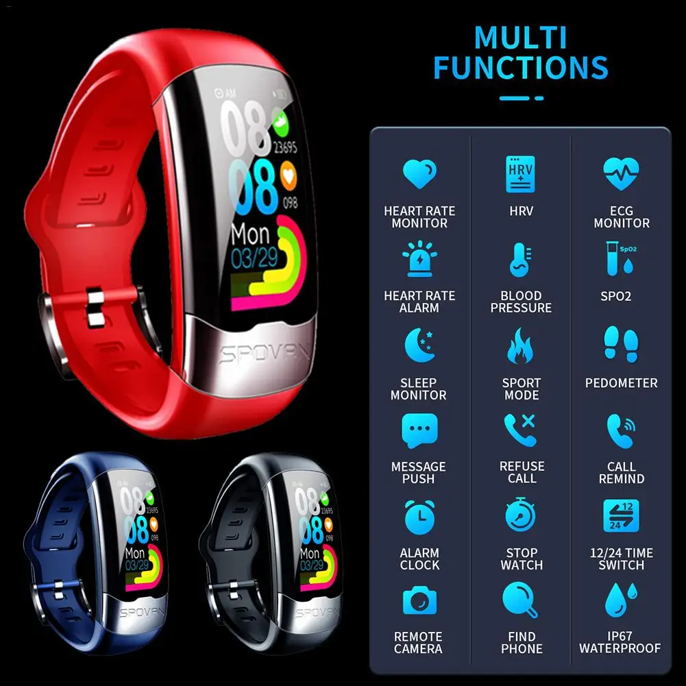 H02 Color Screen Waterproof Smart Bracelet Heart Rate Monitor Health Fitness Bluetooth Tracker Smart Watch for Sport PK MI Band4
H02 Color Screen Waterproof Smart Bracelet Heart Rate Monitor Health Fitness Bluetooth Tracker Smart Watch for Sport PK MI Band4