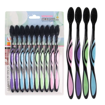 10pc/Pack Bamboo Toothbrush Bamboo Charcoal Brush Teeth Eco Friendly Nano Toothbrush Dental Care Brush Remove Bad Breath
10pc/Pack Bamboo Toothbrush Bamboo Charcoal Brush Teeth Eco Friendly Nano Toothbrush Dental Care Brush Remove Bad Breath