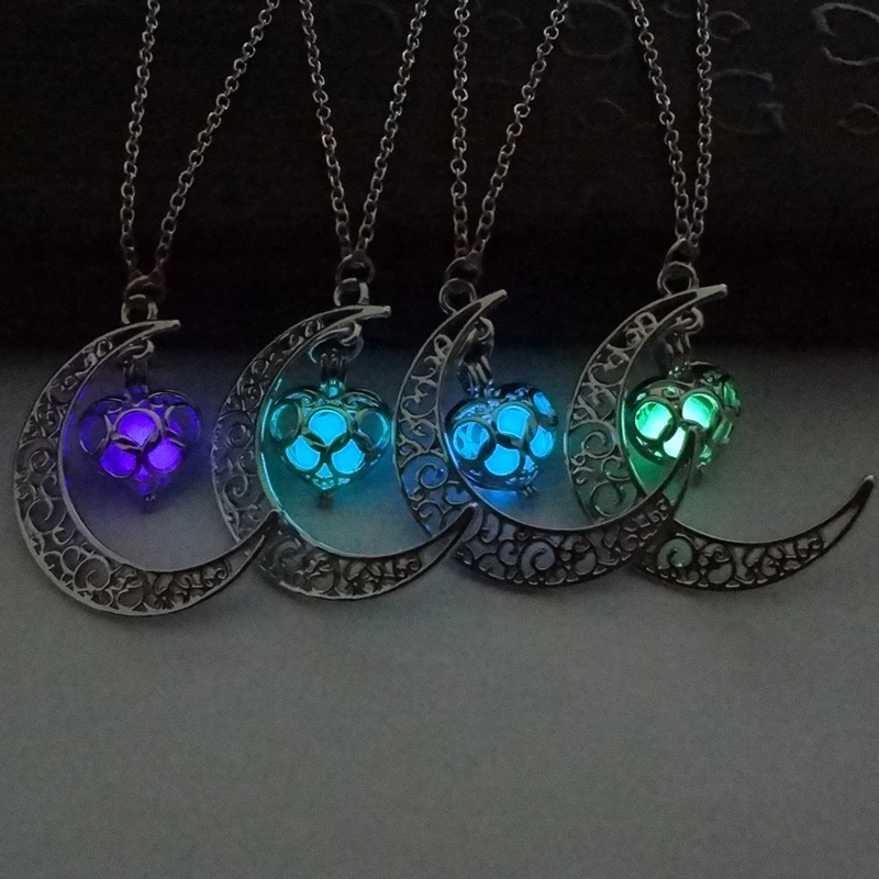 2019 New Hot Moon Glowing Necklace, Gem Charm Jewelry,Silver Plated,Halloween Gifts 
2019 New Hot Moon Glowing Necklace, Gem Charm Jewelry,Silver Plated,Halloween Gifts