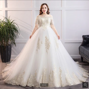 Robe de mariage 2019 ball gown white lace appliques wedding dress off the shoulder short sleeve modest plus size bride gowns
Robe de mariage 2019 ball gown white lace appliques wedding dress off the shoulder short sleeve modest plus size bride gowns