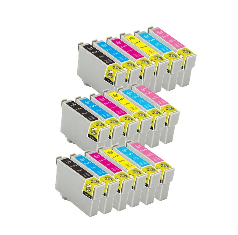 T0811N-T0816N compatible ink cartridge for EPSON T50 R290 R295 R390 RX590 RX610 RX615 RX690 1410 TX650 700W printers full ink
T0811N-T0816N compatible ink cartridge for EPSON T50 R290 R295 R390 RX590 RX610 RX615 RX690 1410 TX650 700W printers full ink