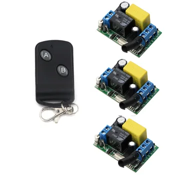 AC 220V 1CH 10A Relay Wireless Remote Control Power Switch System 3Receiver & Transmitter for Electric Door/Window/Lamps/Gateway
AC 220V 1CH 10A Relay Wireless Remote Control Power Switch System 3Receiver & Transmitter for Electric Door/Window/Lamps/Gateway