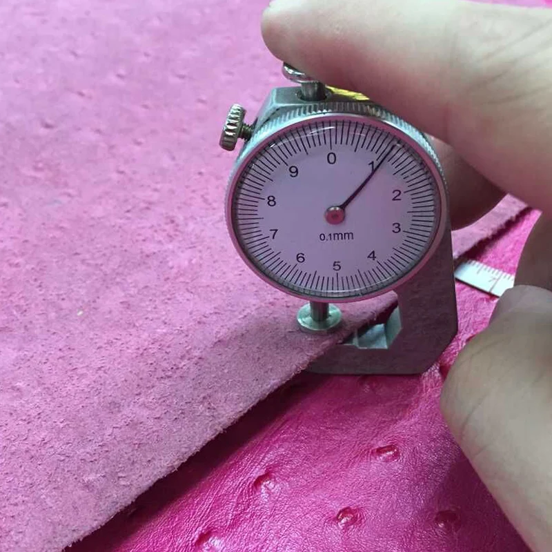 Pink Ostrich Pattern Genuine Cowskin Leather Fabric Piece,1.1-1.3mm for Furniture/Handbag
Pink Ostrich Pattern Genuine Cowskin Leather Fabric Piece,1.1-1.3mm for Furniture/Handbag