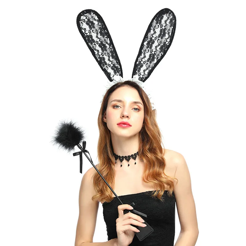 Cute Long Bunny Ears Hairbands Women Lace Hair Band Sexy Hair Hoops Maid Cosplay Hair Accessories Girls Party Gumki Do Wlosow
Cute Long Bunny Ears Hairbands Women Lace Hair Band Sexy Hair Hoops Maid Cosplay Hair Accessories Girls Party Gumki Do Wlosow