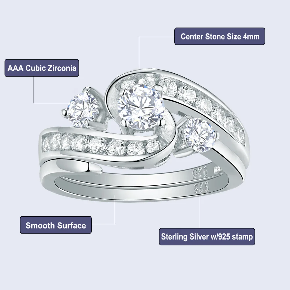 Женское кольцо для помолвки из серебра 925 пробы|Кольца| |